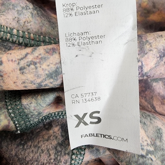 Fabletics Define Powerhold High Waisted 7/8 Leggings Moonrock Pastel Size XS NWT - Picture 4 of 15